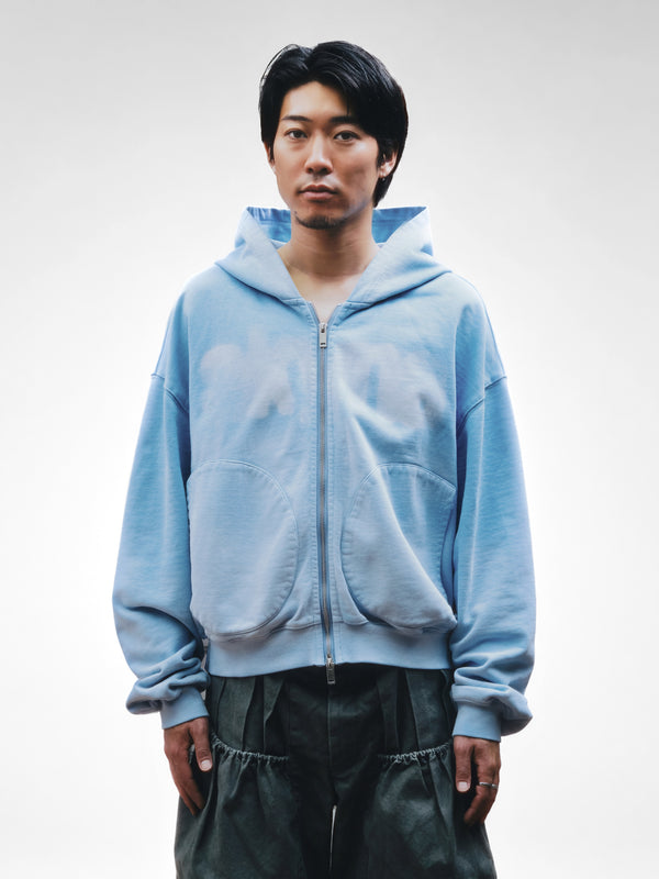Akyna "Cirrus" zip up hoodie (baby blue)