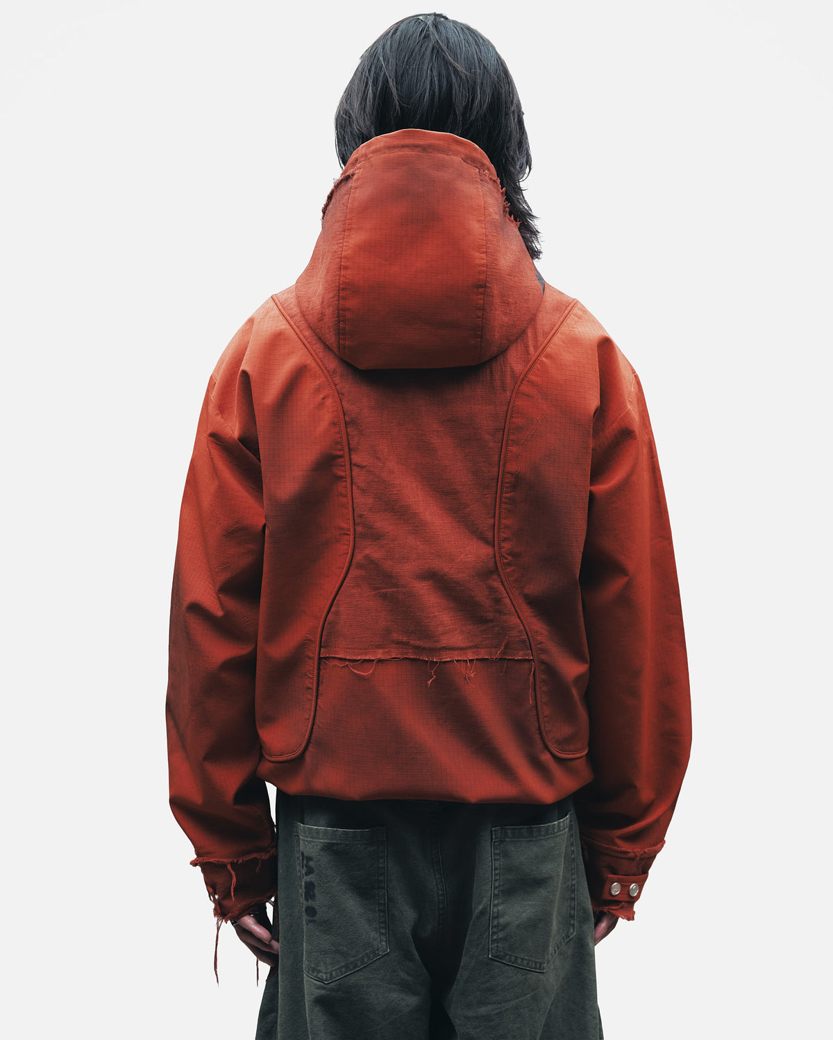 AKYNA Four Eyes field jacket in rust ripstop, image 3 of 9