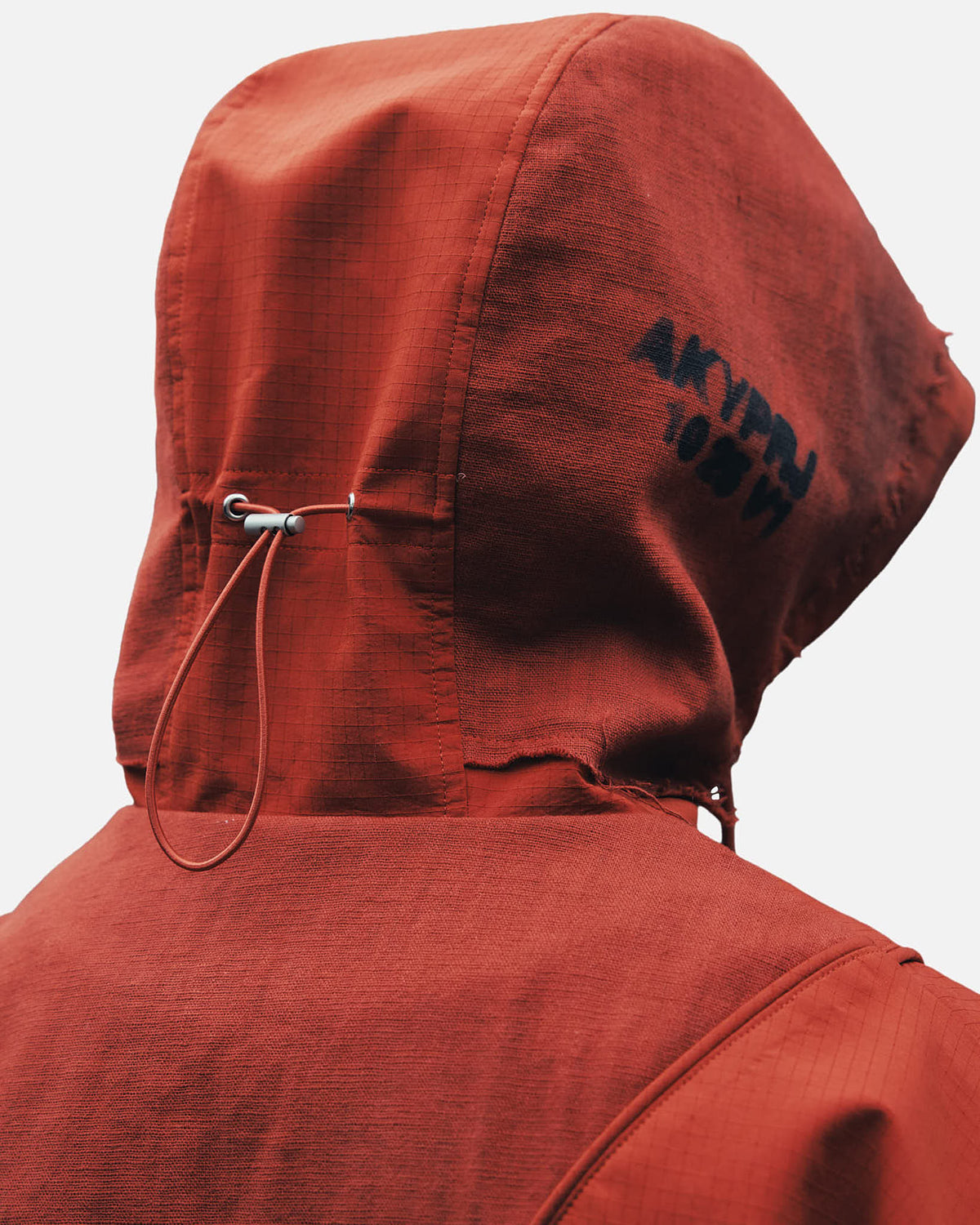 AKYNA Four Eyes field jacket in rust ripstop, image 9 of 9