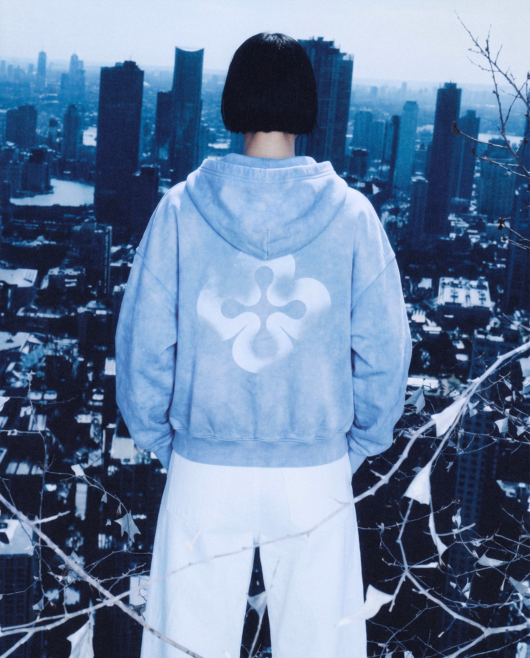 Akyna "Cirrus" zip up hoodie (baby blue)