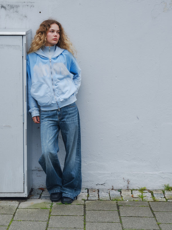 Akyna "Cirrus" zip up hoodie (baby blue)