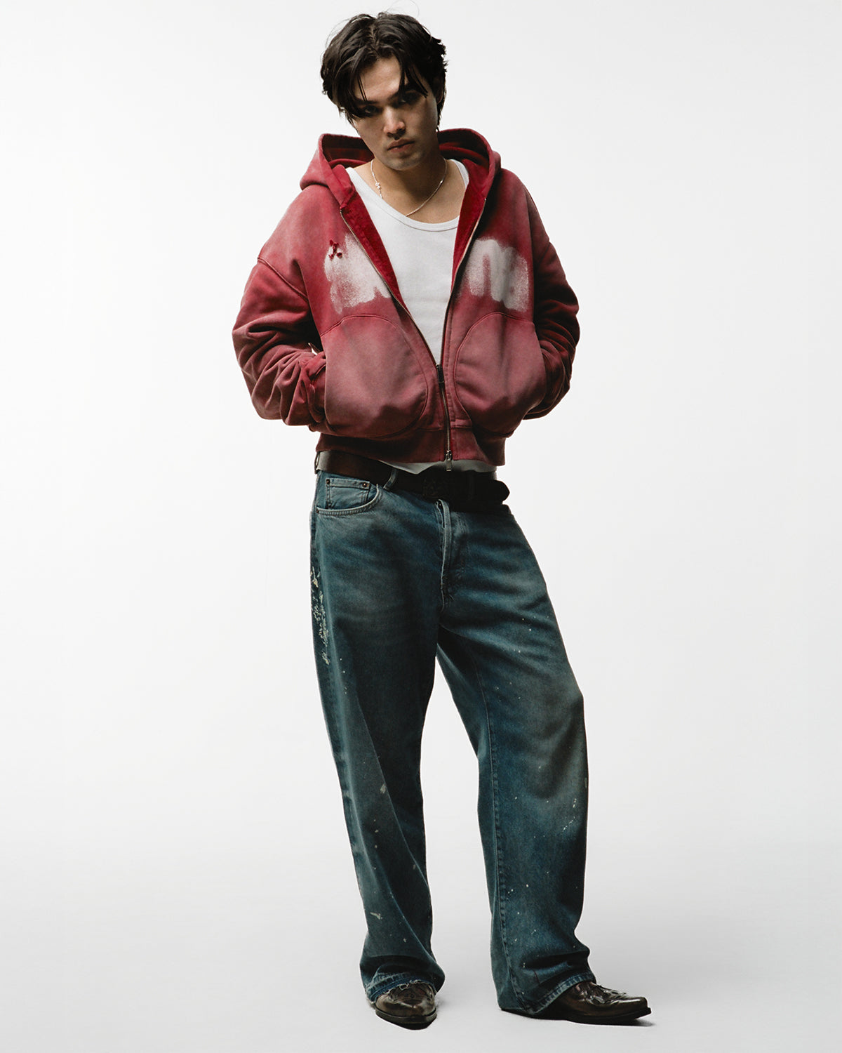 Akyna "boxing"  Zip Up Hoodie